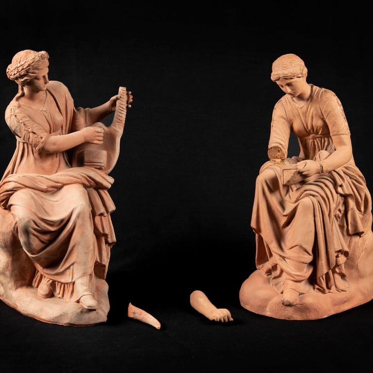 Blashfield sculptures before conservation