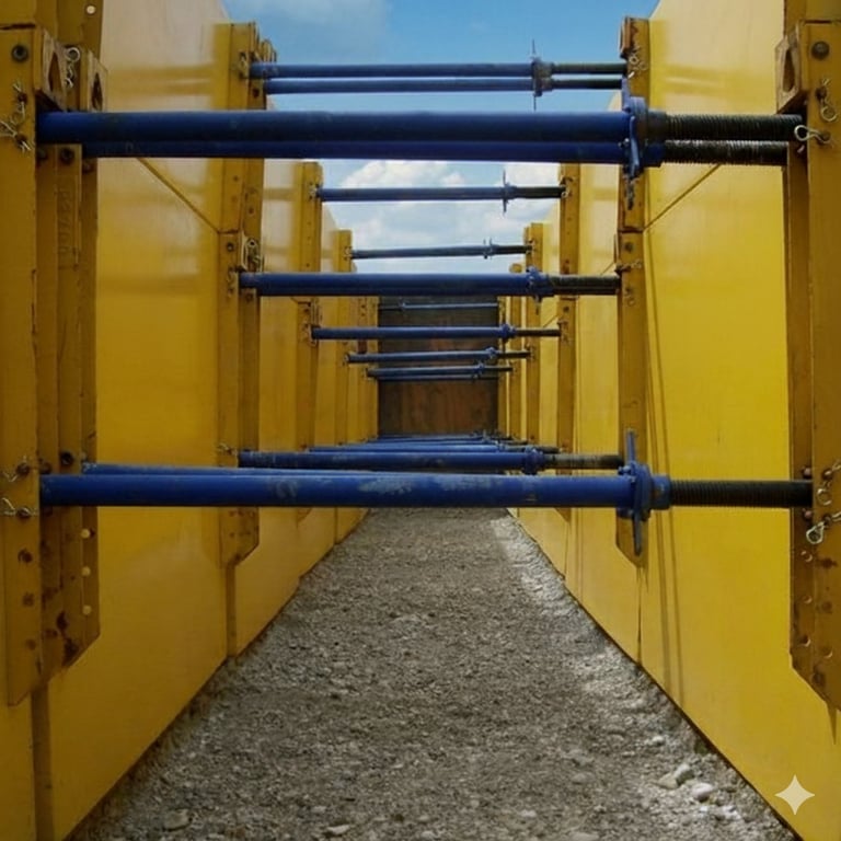 FlexShield portable lightweight trench box for utility and cable excavations Malaysia