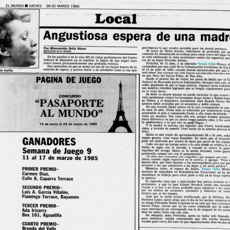 Angustiosa espera de una madre