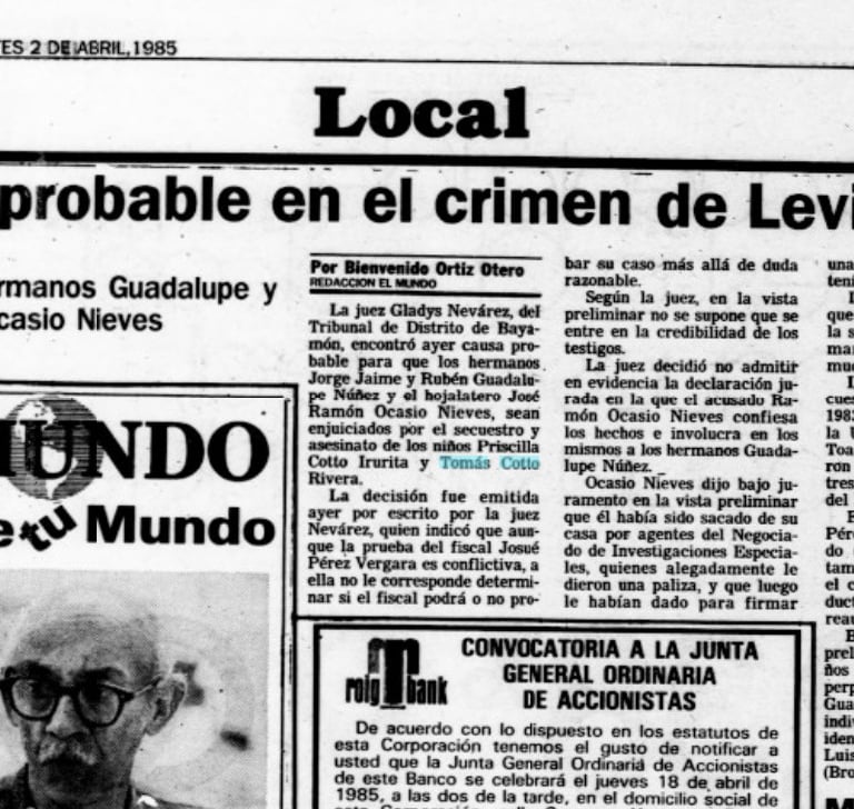 Causa probable en el crimen de Levittown
