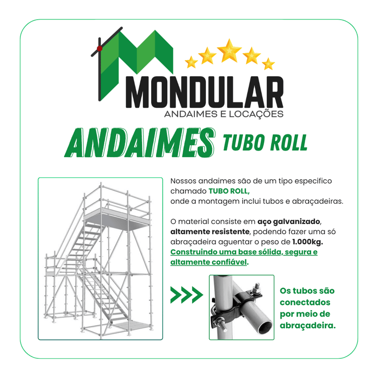 MONDULAR andaimes e locações em Araxá