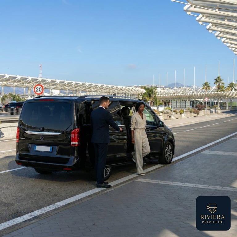 VTC à l'aéroport de Nice  avec Riviera privilège