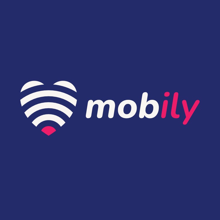Mobily Logomark with brand name to the right