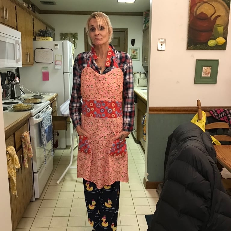 Shannon Falk cutting the apron Strings in Burney California