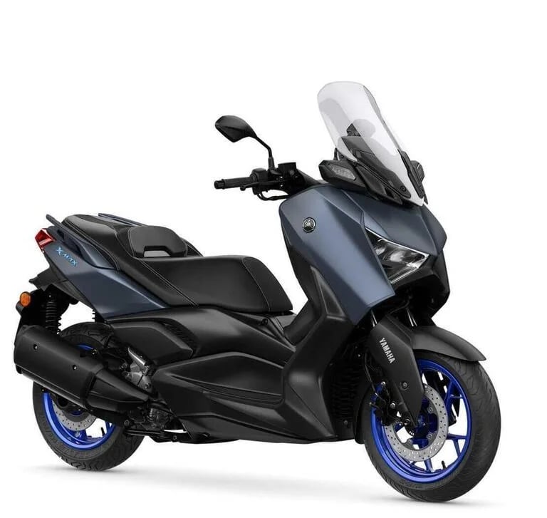 a scooter scooter parked on a white background