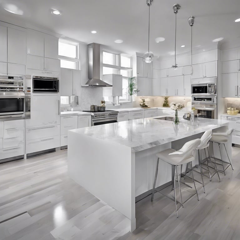 modern white kitchen