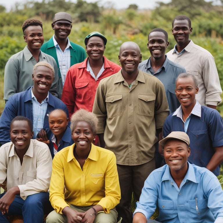 A group photo of affiliated auditors smiling together in a professional office setting.