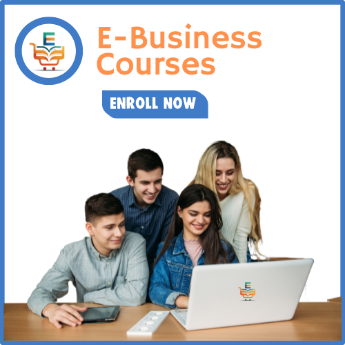 people attending e business masters course on laptop