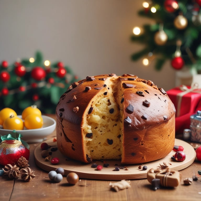 panetone de chocolate