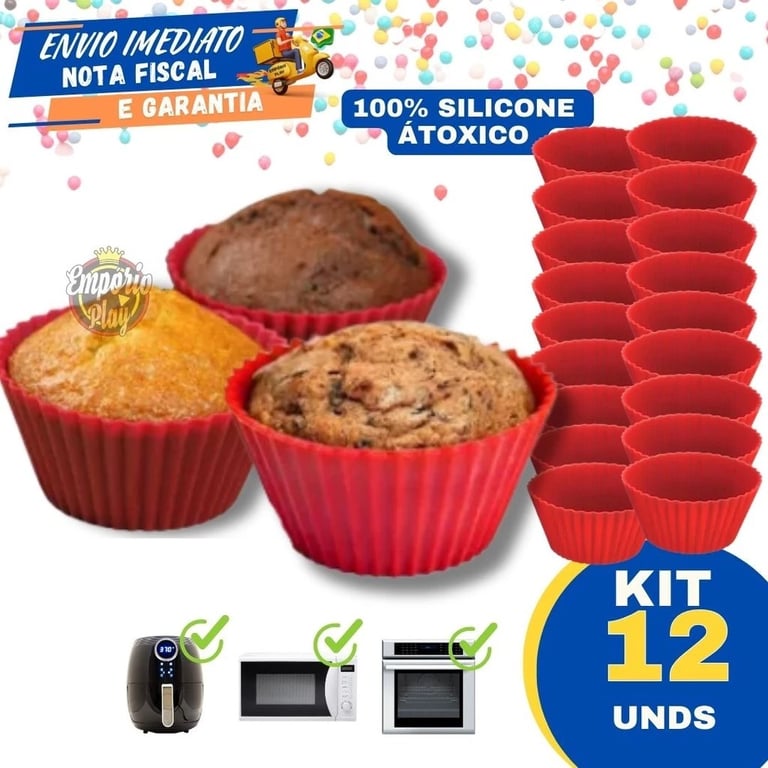 forminhas cupcake de air fryer