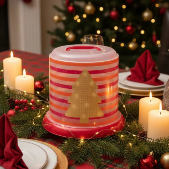 Porta Panetone Chocotone Natal Festas Plástico Plasútil