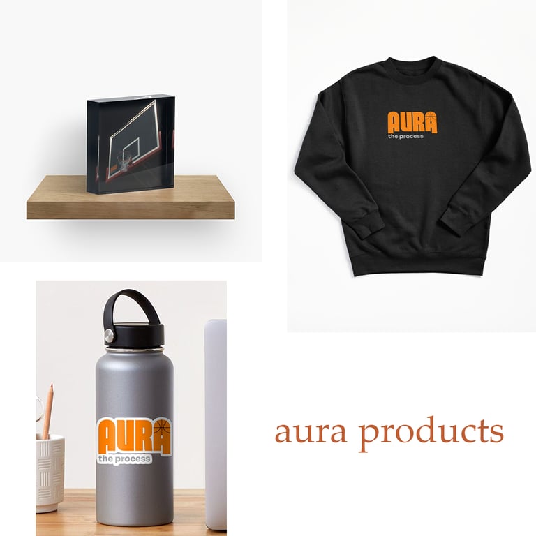 Mockups de Aura: The Process desenvolvida por Helldise Design