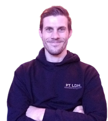 A headshot of a personal trainer from London, England