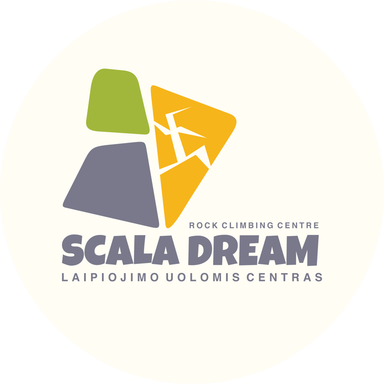 A logo for a climbing club Scala Dream