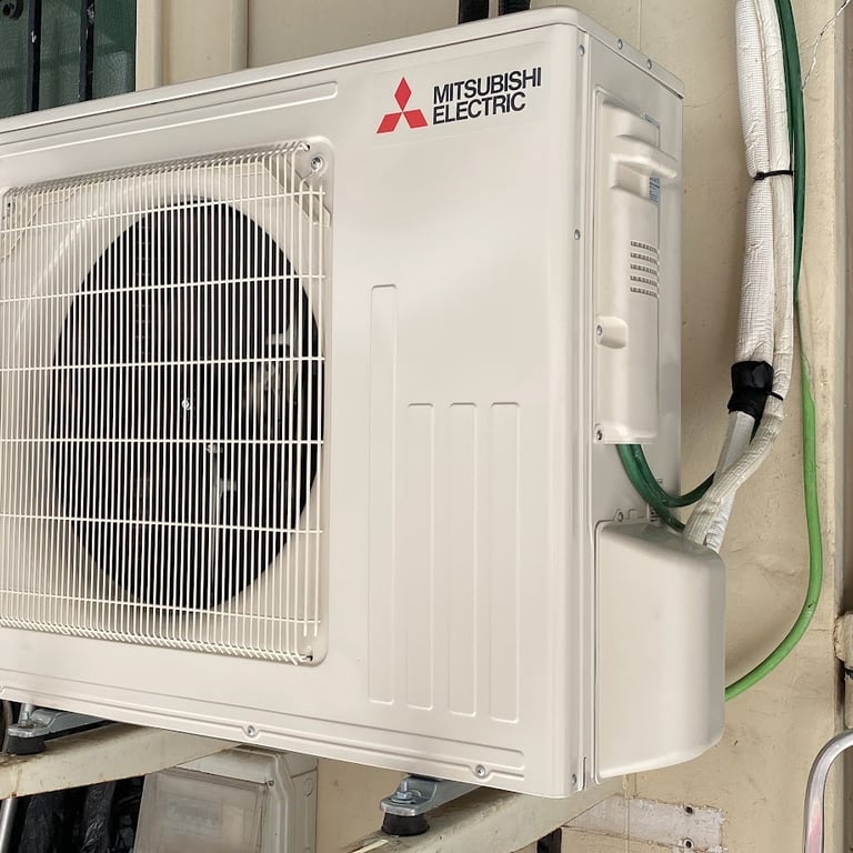 aire acondicionado mitsubishi instalado pro el equipo de ClimaFlow en la zona de Tarragona  y Barceona