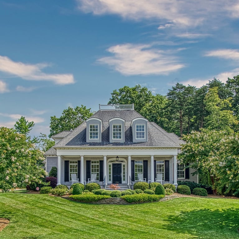 Exterior photo of a residential home in Greensboro, NC, captured by Carolina Capture real estate photography.