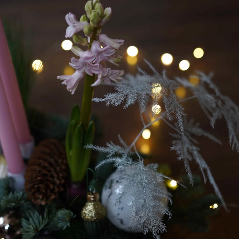 Kalėsinė dekoracija su žvakėmis Bubble Decor