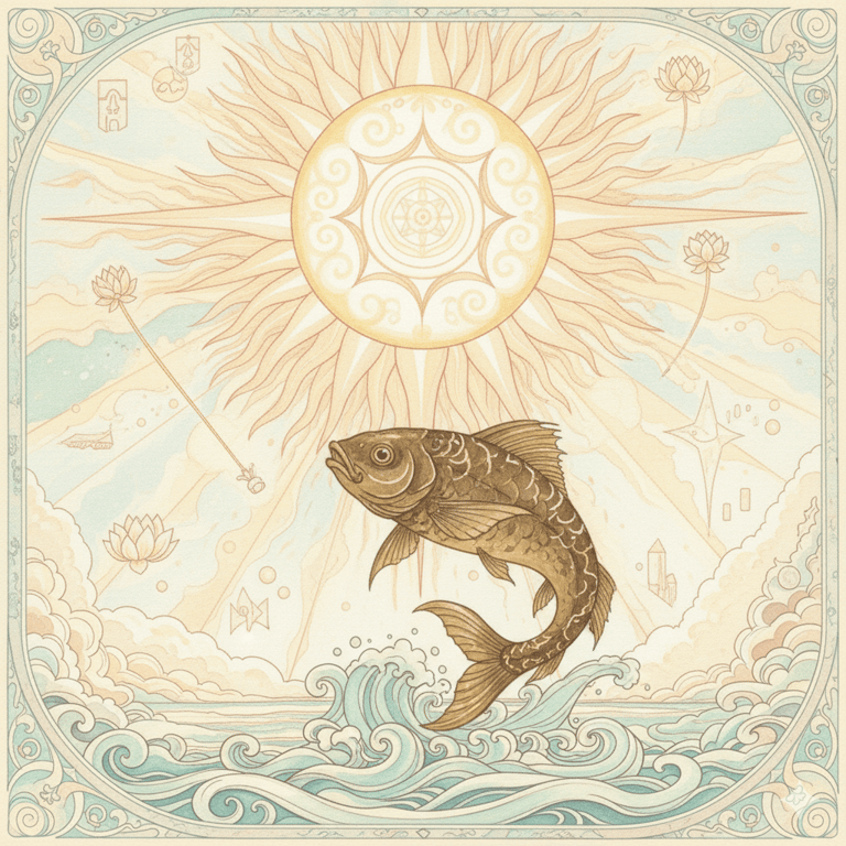 pez de aguas cristalinas, una imagen del alma dorada cuando sale del encierro del yo