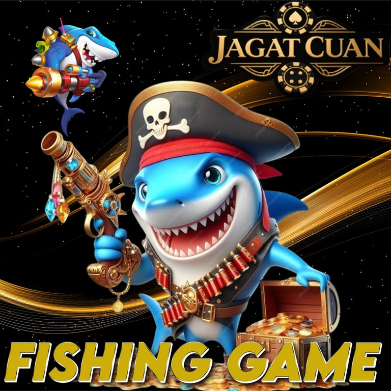 Pemain menikmati Fishing Game di JagatCuan dengan tembakan ikan dan jackpot besar