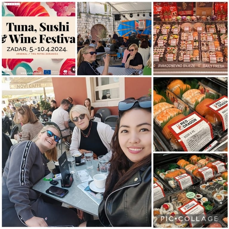 tuna sushi wine festival