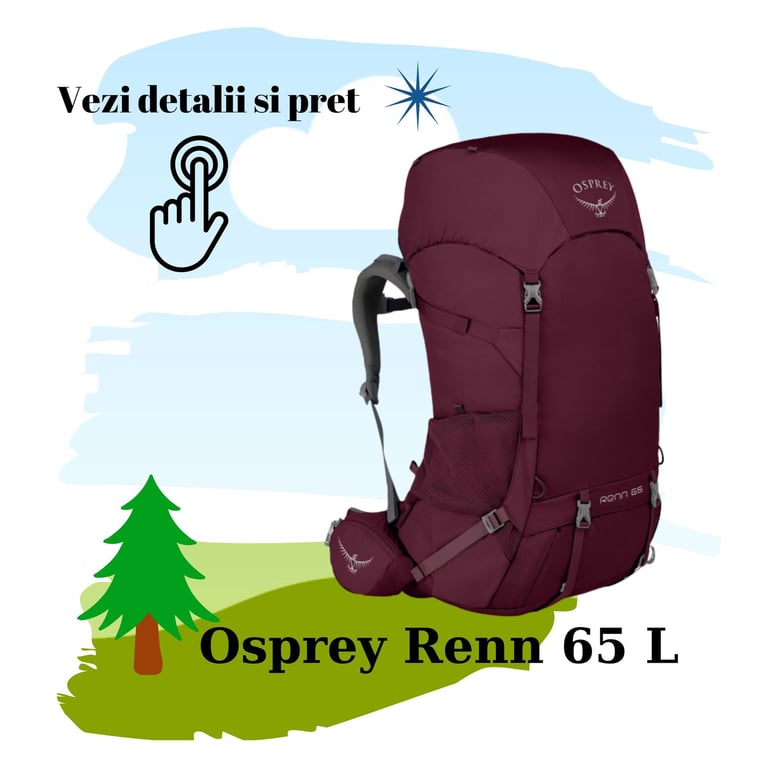sportisimo osprey renn 65 l util in drumetii cu cortul