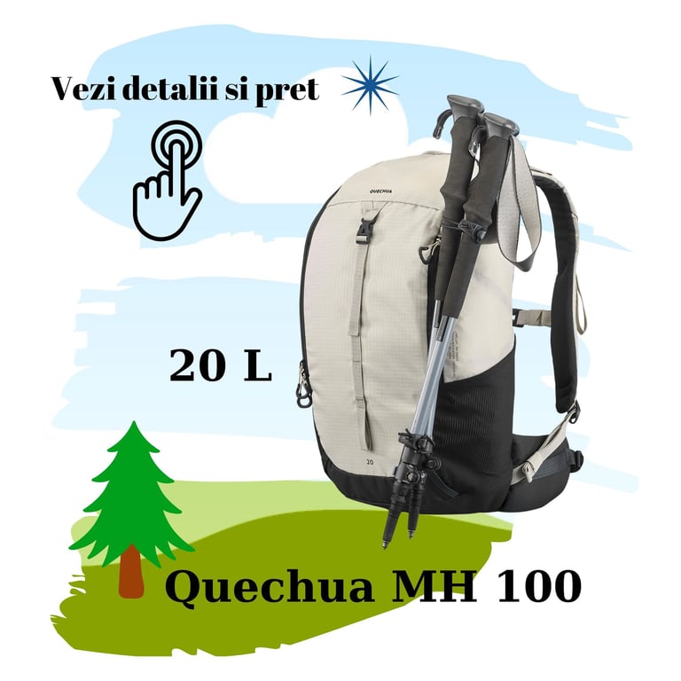 rucsac decathlon 20 l quechua mh 100 recomandat