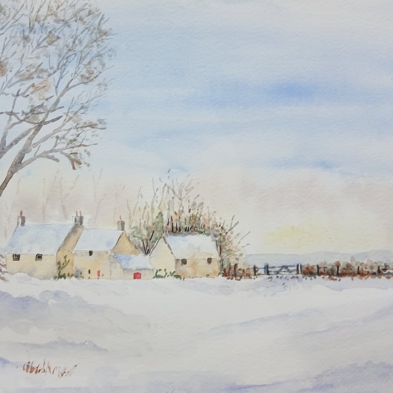 Snowy Scene by Anne Slann