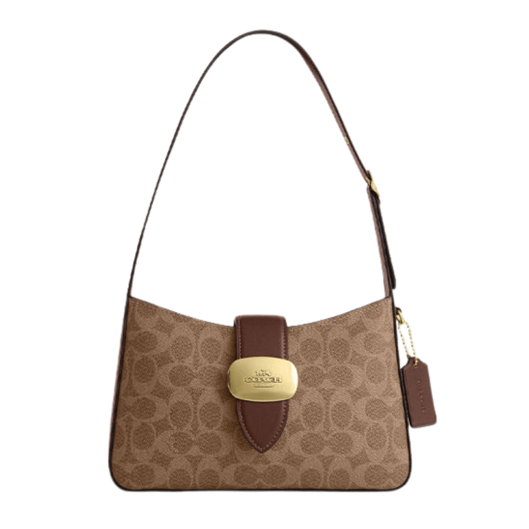 yellow app dhgate finds coach eliza shoulder bag classic brown canvas