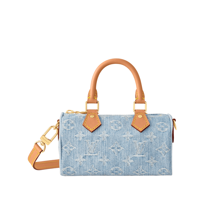 Louis Vuitton Denim Nano Speedy Bag