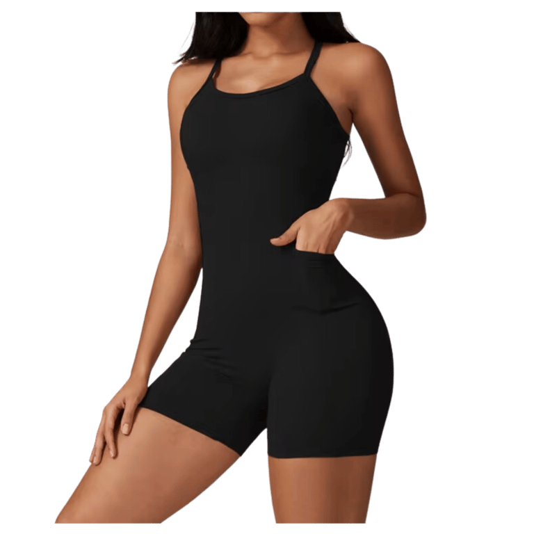 aliexpress sleeveless shorts gym bodysuit