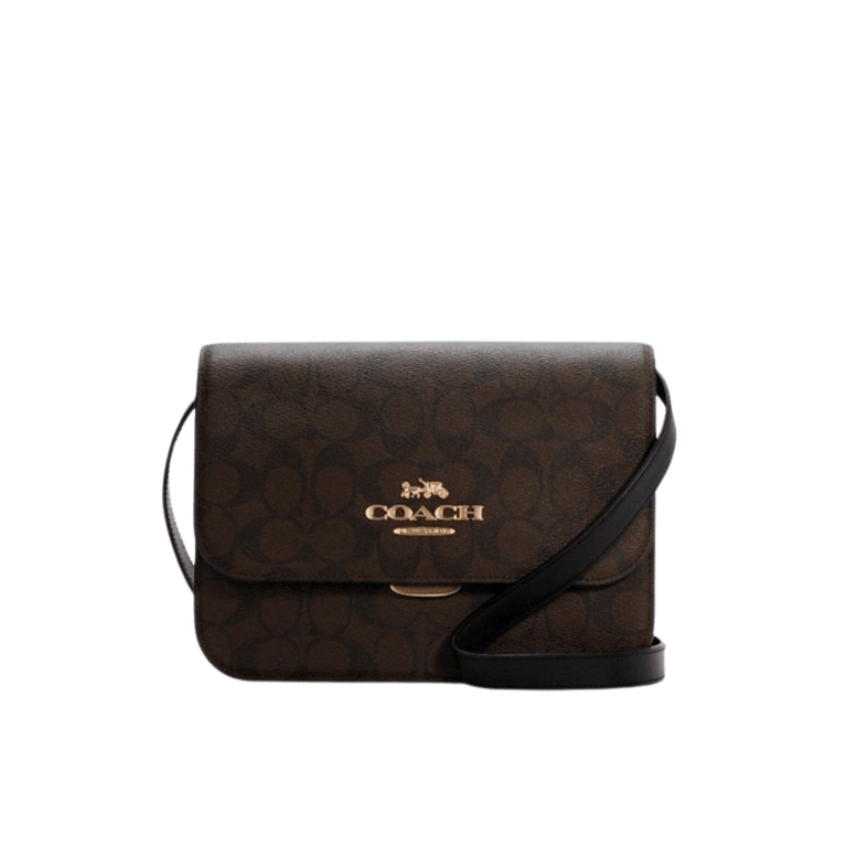 yellow app dhgate finds Coach Women's Brynn Flap Crossbody (Brown - Black)