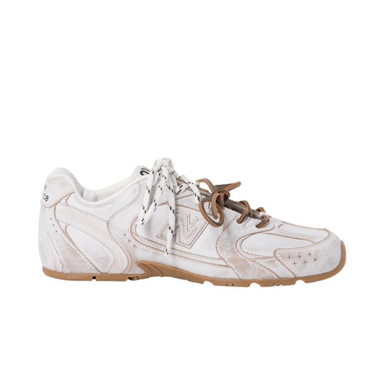 NB x Miu Miu leather sneakers