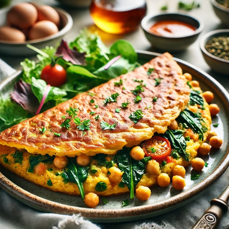 Crispy Chickpea Omelette
