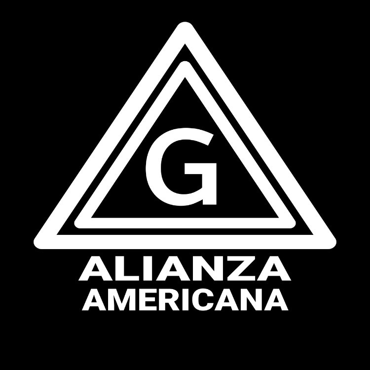ga main logo grupo alianza americana squared white text black background sd 001