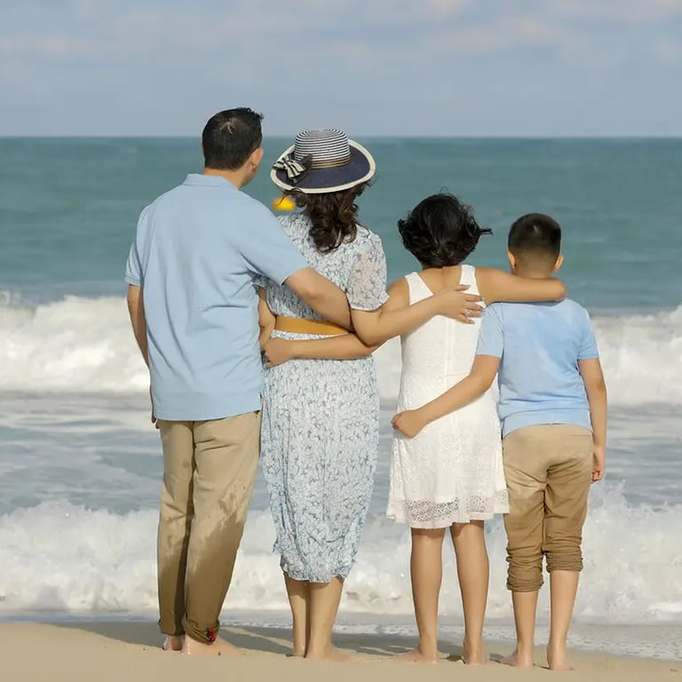 Picture of Family on Beach  by Mirrorless Photo Studio in Dubai