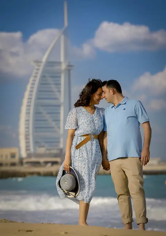 Picture of Family on Beach Burj Al Arab by Mirrorless Photo Studio in Dubai