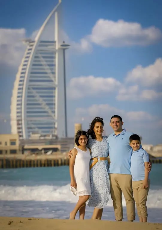 Picture of Family on Beach Burj Al Arab by Mirrorless Photo Studio in Dubai