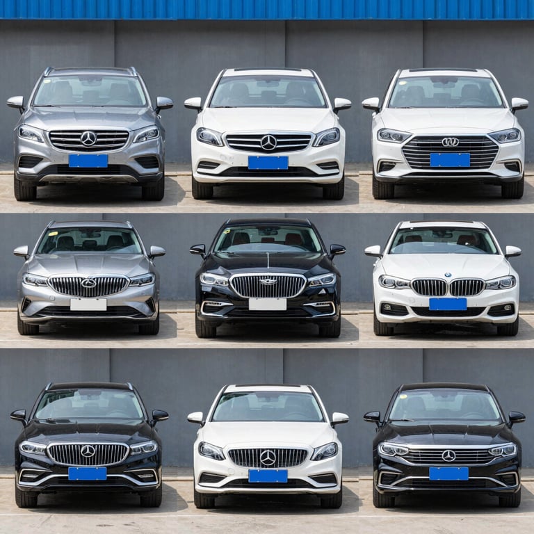 cars showing different models