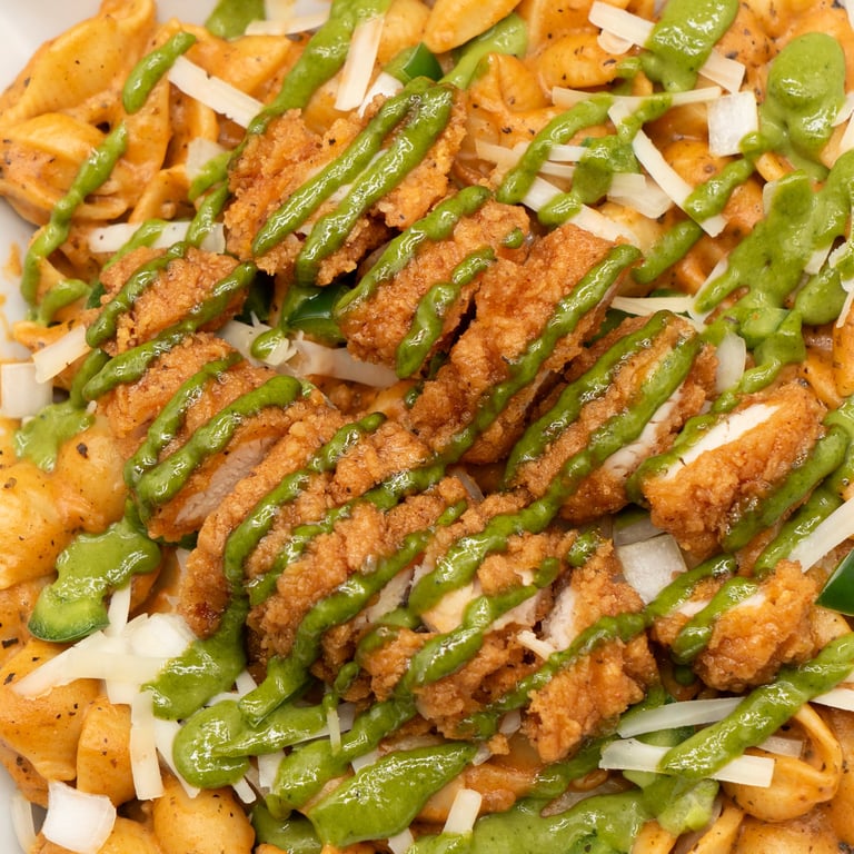 cajun loaded pasta bowl