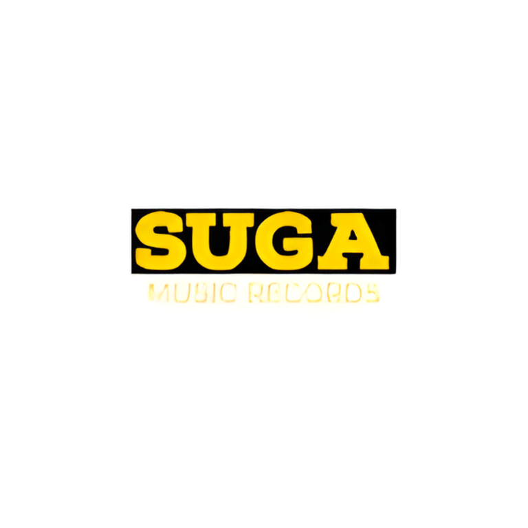 a suga logo on a white background