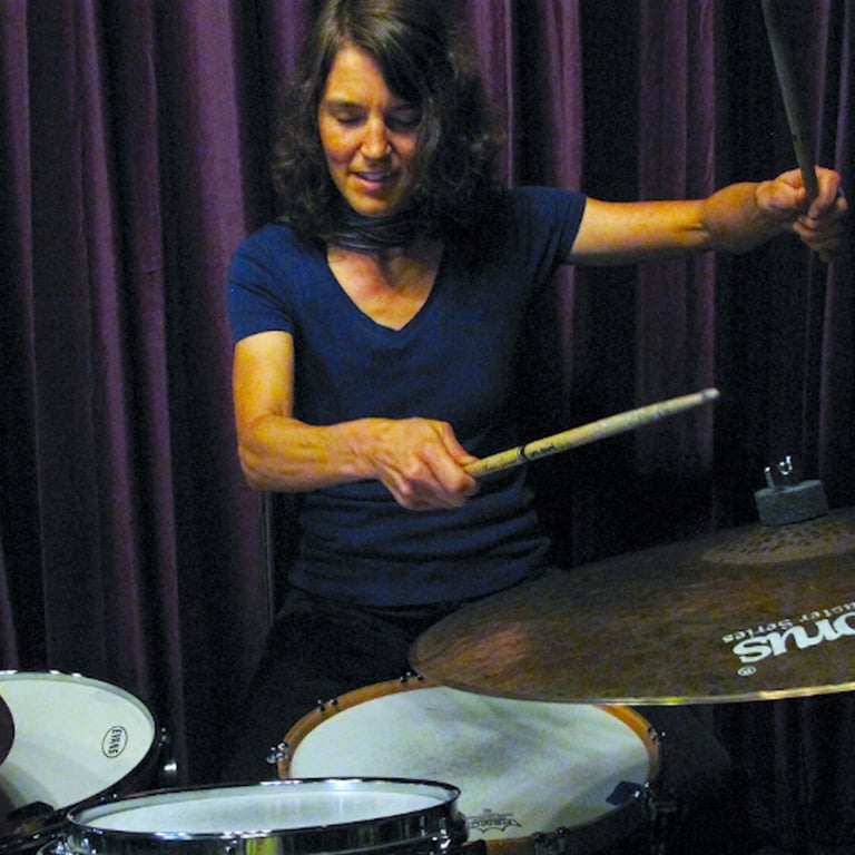 Carrie Jahde, based in San Francisco, performs and teaches drum lessons worldwide