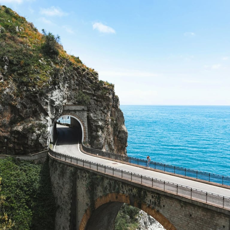The Fiordo di Furore Bridge on the Amalfi Coast
