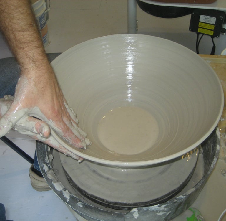 Wheel Throwing Large Bowl