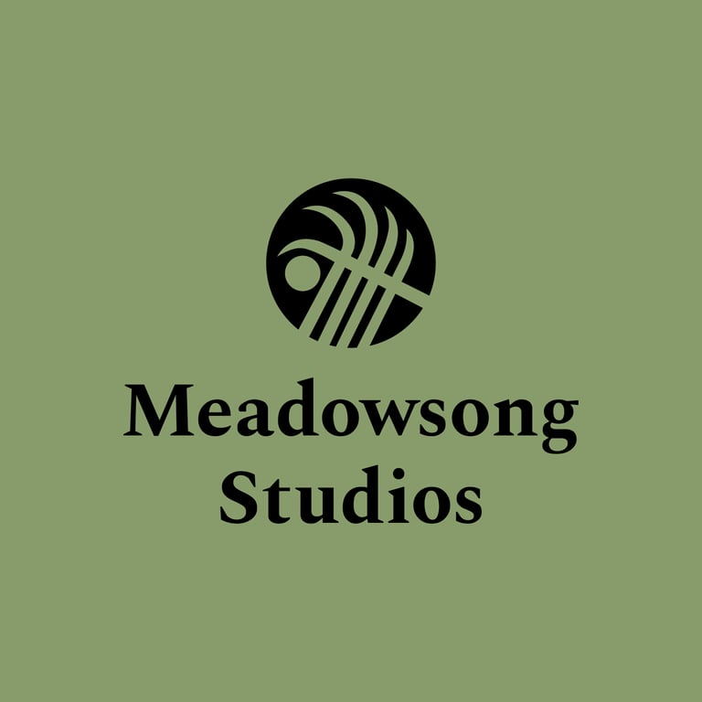 Black logo design for a small art studio business
