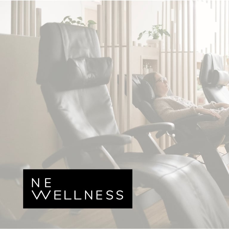 NE wellness logo and branding