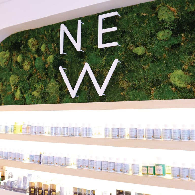 NEW northeast wellness moss shop display