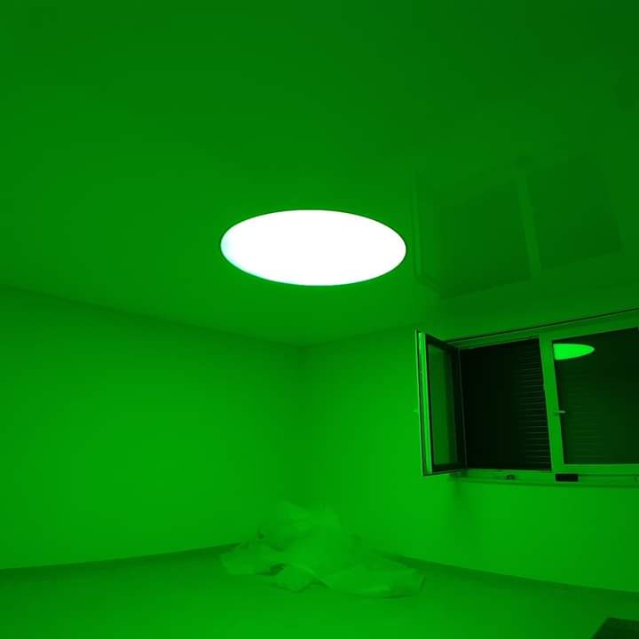 Spanndecke mit RGBW und Lichtmodule - Wohnzimmer