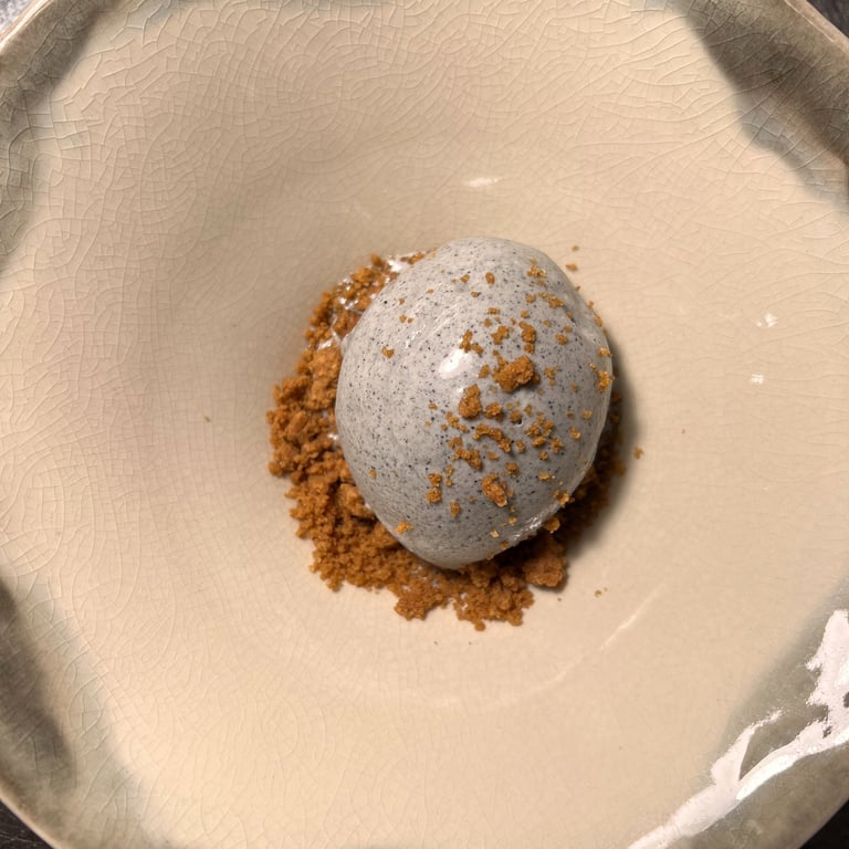 Crème glacée sésame noir