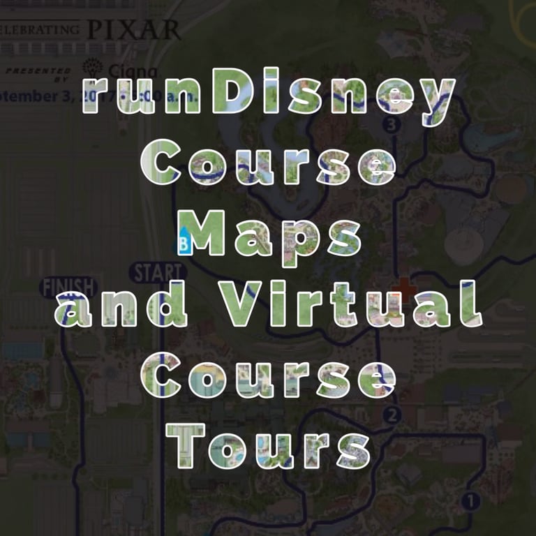 View runDisney course maps and take virtual tours of the courses