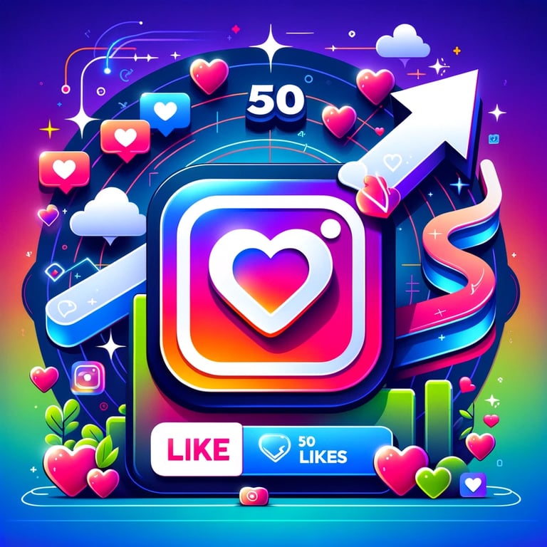 a social media postcard with a heart shaped photo of likes instagram pas cher , acheter des likes 